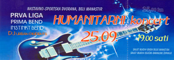 Ulaznica za humanitarni koncert